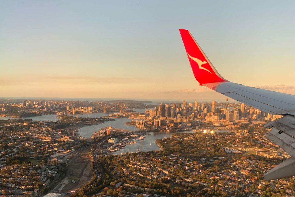 Flying with Qantas
