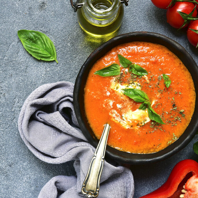 Winter soup recipe, Strengthen the immune system, healthy tomato soup recipe