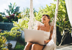 Woman taking in sunshine for vitamin D